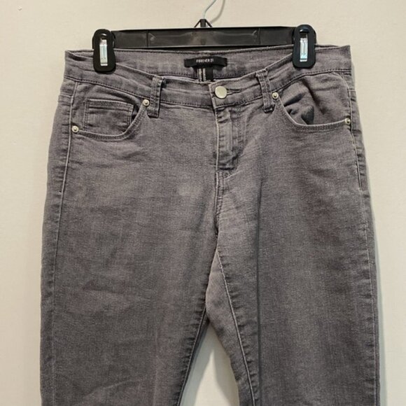 Forever 21 Grey Skinny Crop Jeans size 27 - Picture 3 of 12